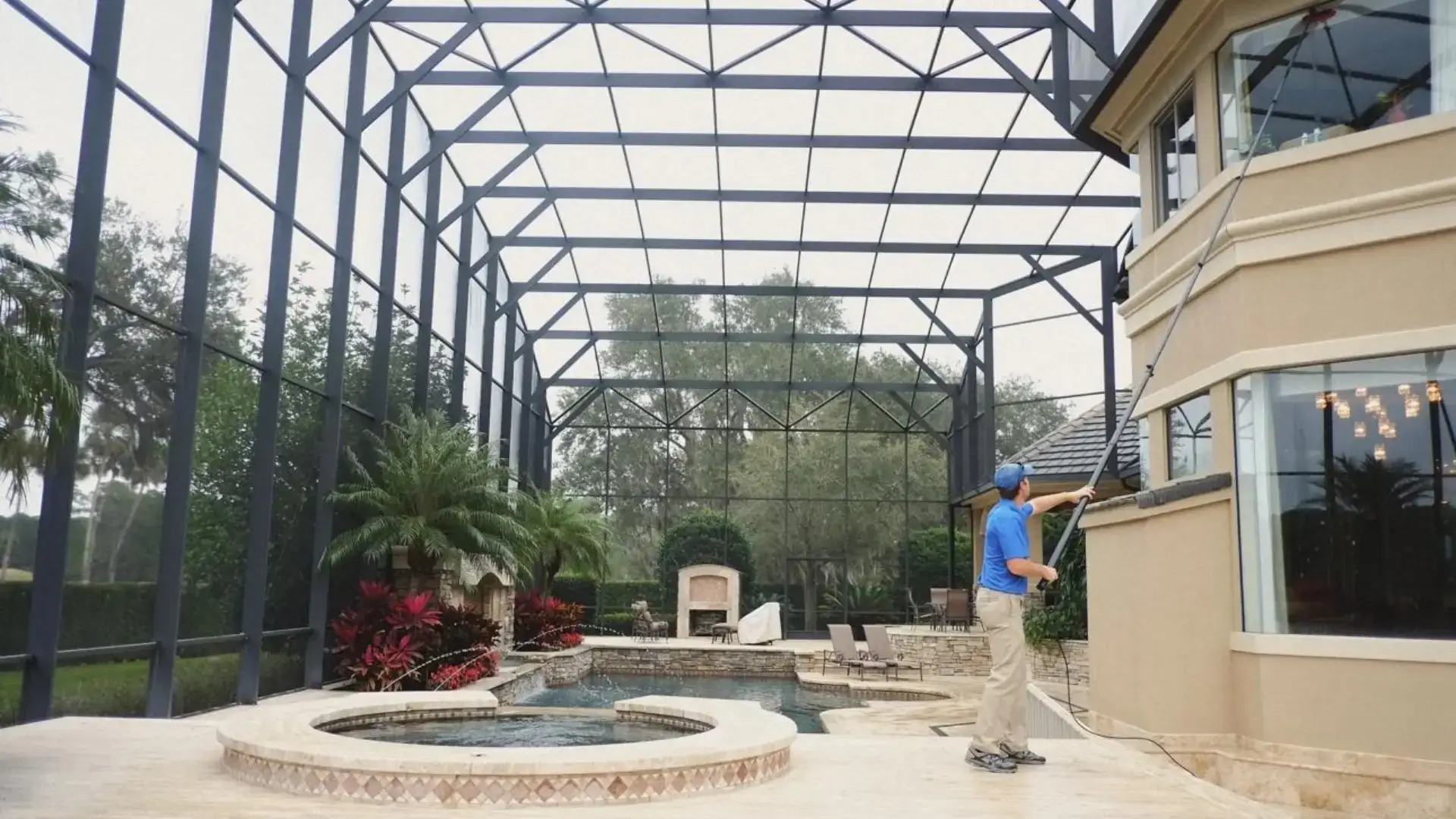 Window washing apollo beach streak free glass cleaning process